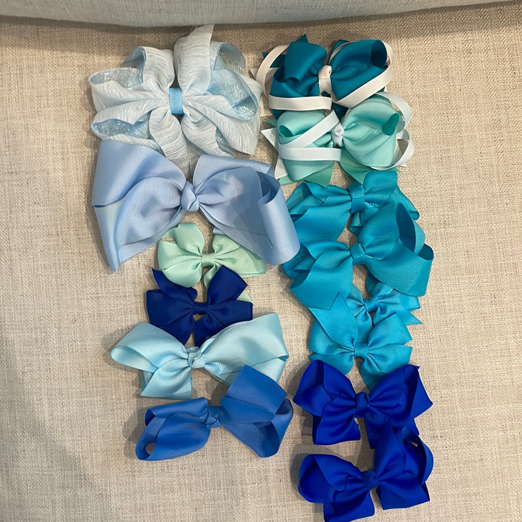 Blue Bow Set